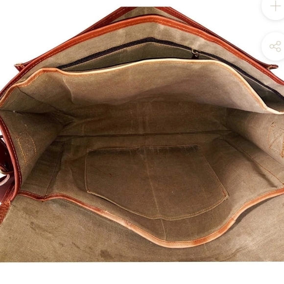 VINTAGE HANDMADE LEATHER BAG - Picture 2 of 7